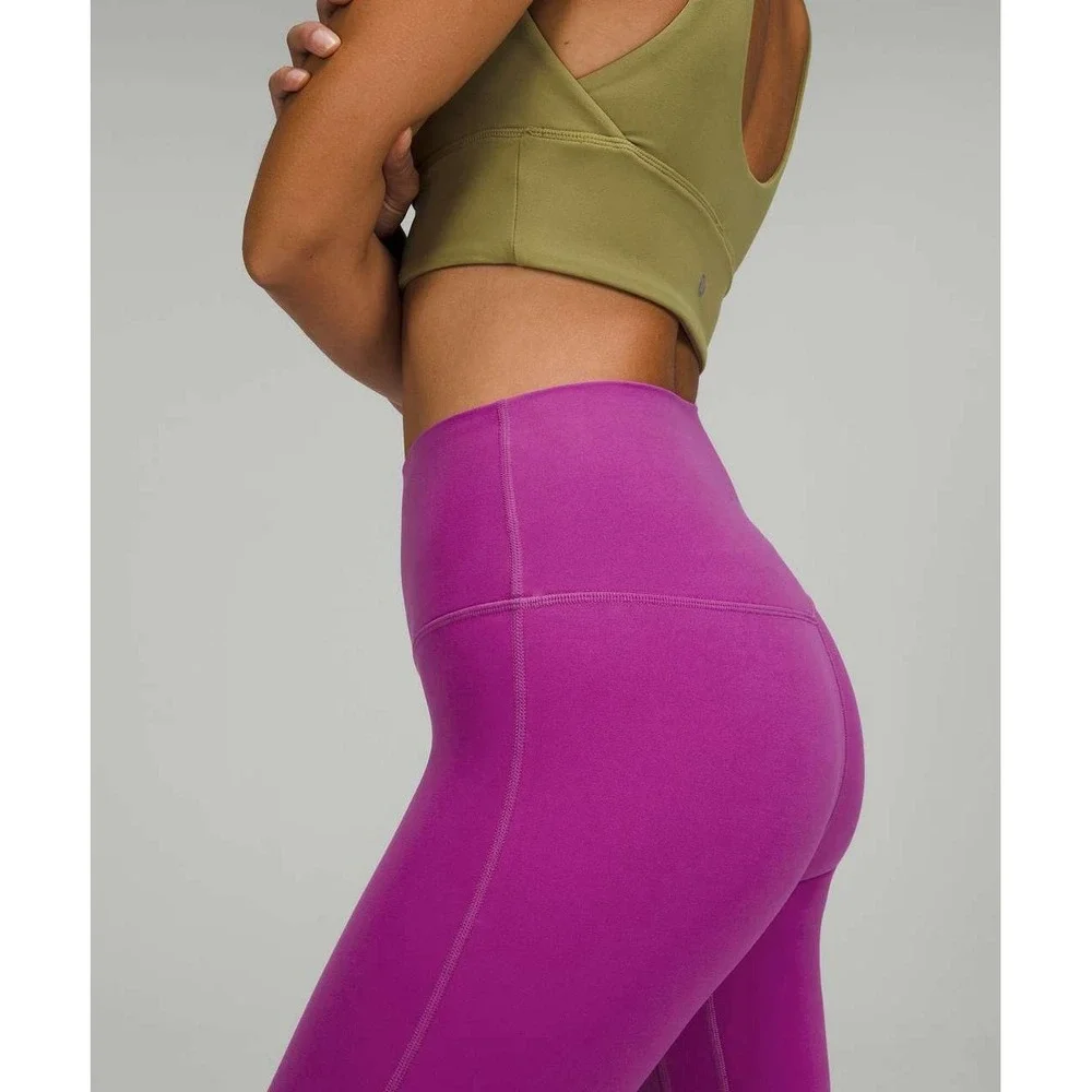 2PC- Lululemon Hotty Hot High-Rise Skirt Black +Align High-Rise Crop Legging 24